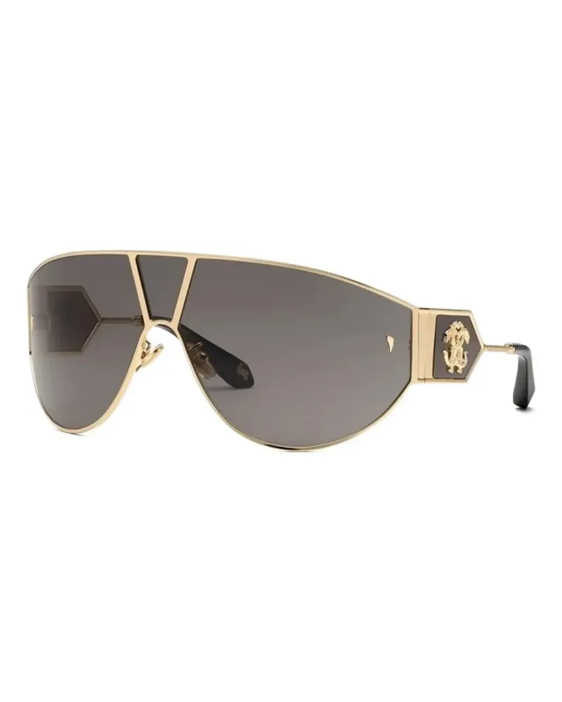 Roberto Cavalli Sonnenbrille mit geometrischem Gestell - Gold Gold