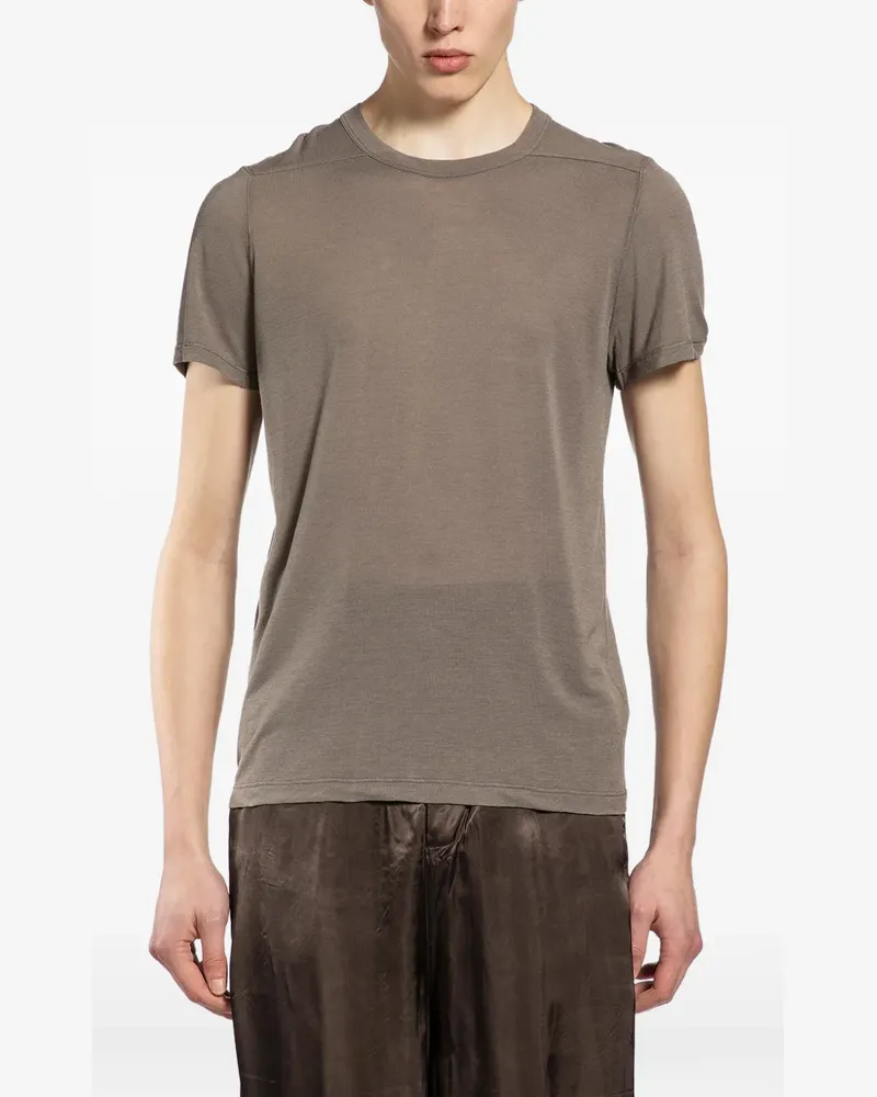 Rick Owens Kurzes T-Shirt - Nude Nude