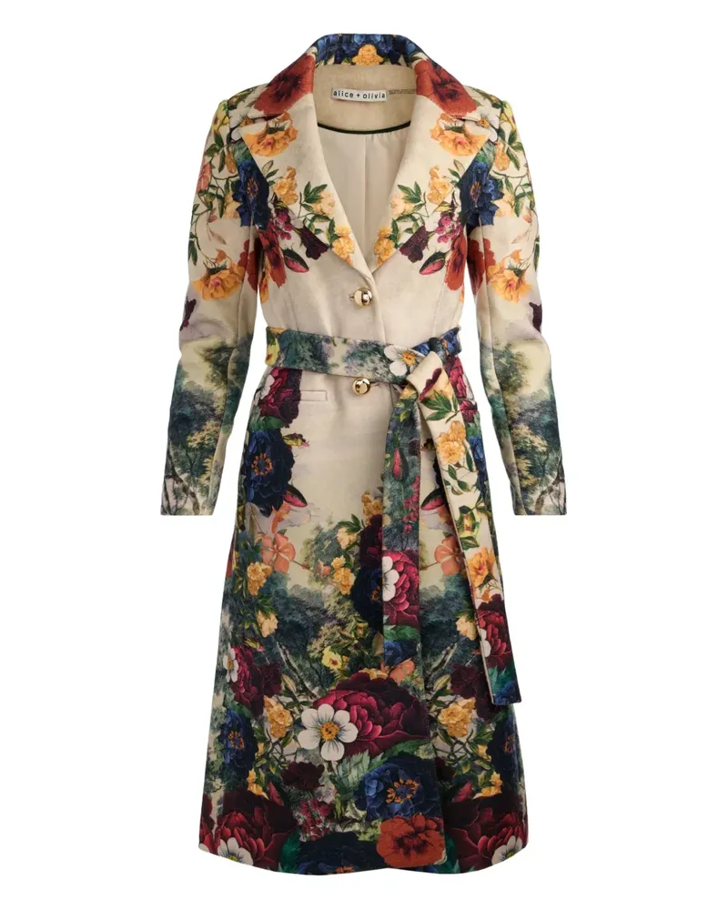Alice + Olivia Joelle coat - Nude Nude