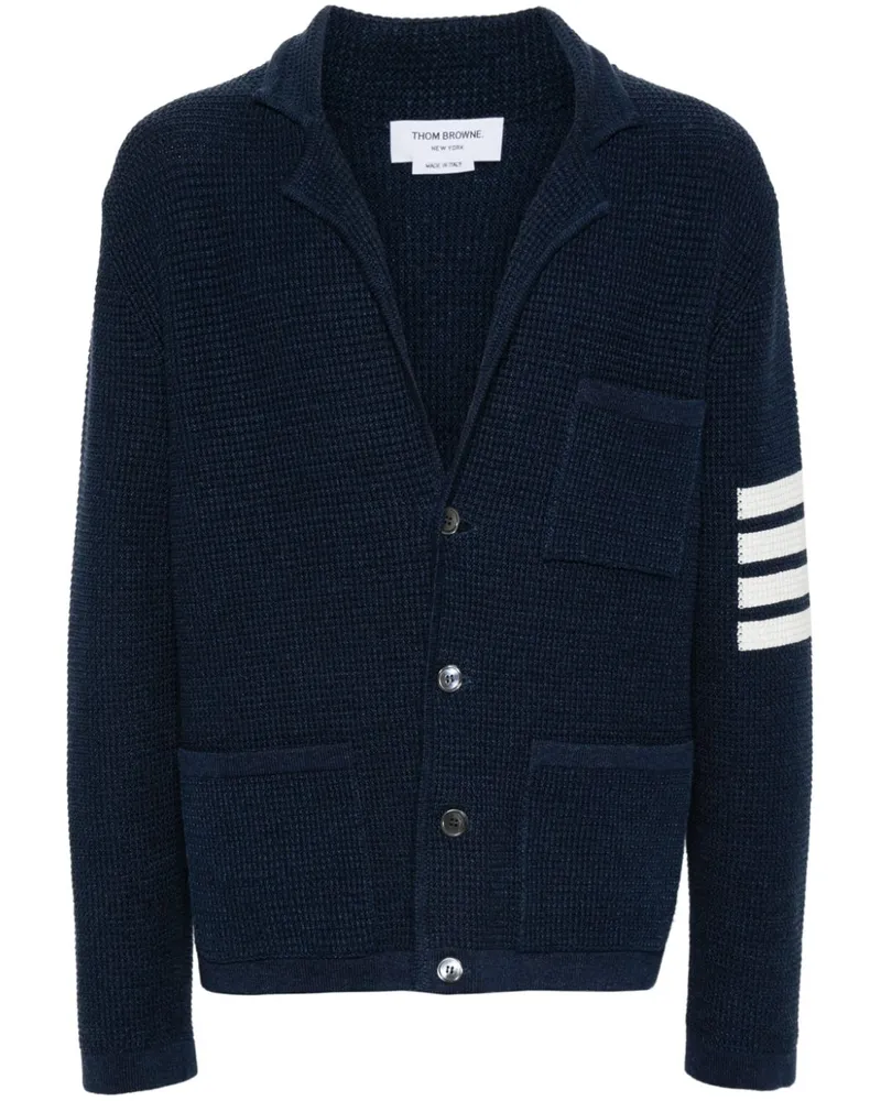 Thom Browne Cardigan mit fallendem Revers - Blau Blau