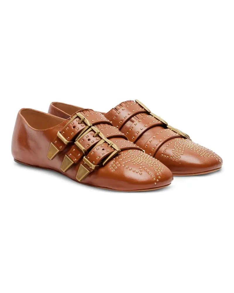 Chloé Susanna Ballerinas mit Nieten - Braun Braun