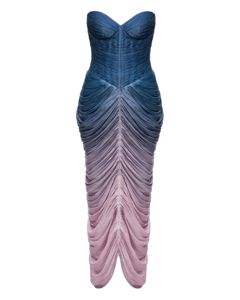 Ana Radu Drapiertes Maxikleid - Blau Blau