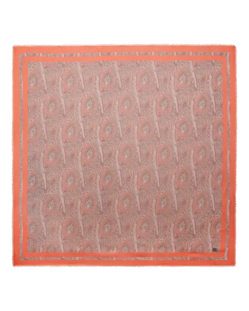 Etro paisley-print scarf - Orange Orange