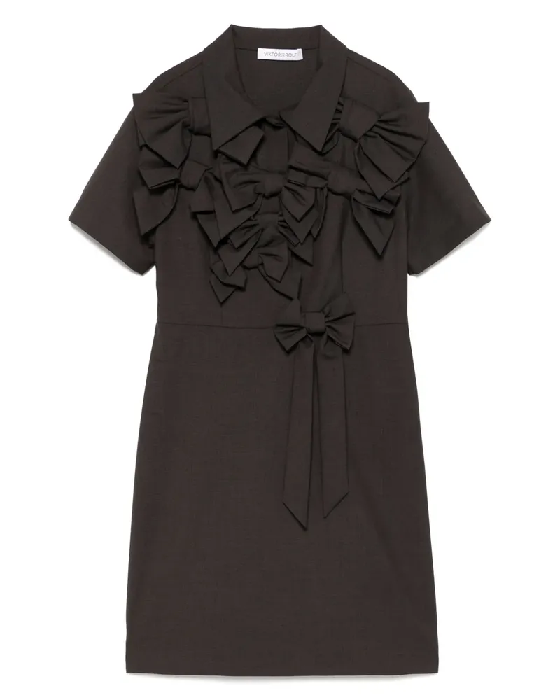 Viktor & Rolf Minikleid mit Schleife - Braun Braun