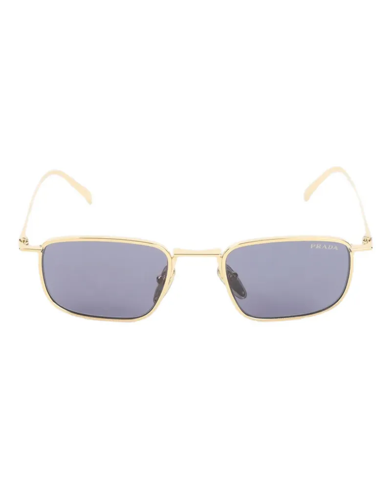 Prada logo-detail sunglasses - Gold Gold