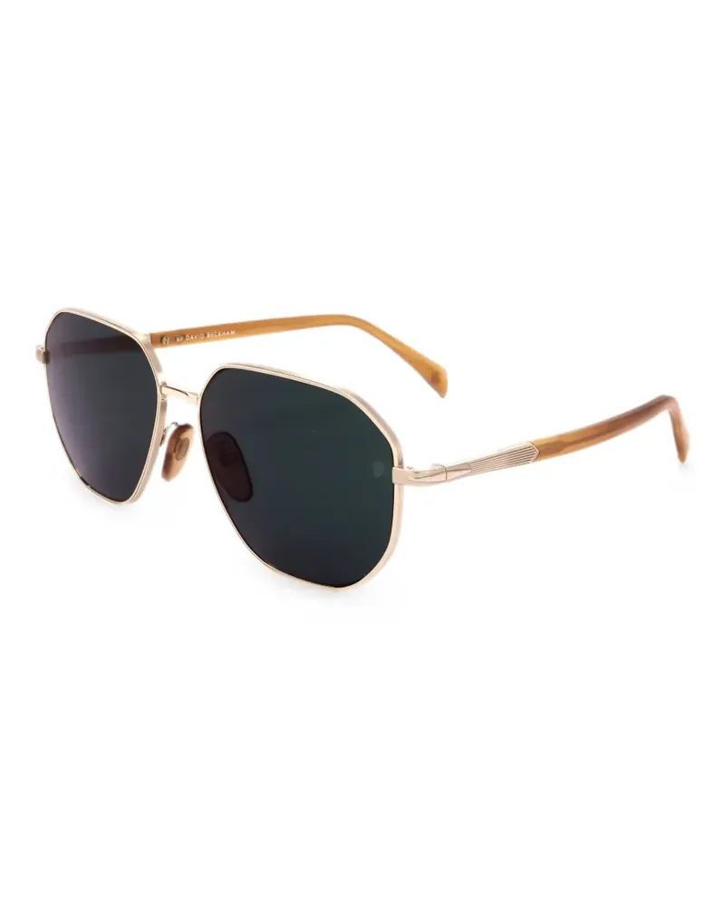 EYEWEAR by DAVID BECKHAM Sonnenbrille mit geometrischem Gestell - Gold Gold