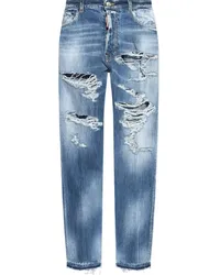 Dsquared2 Gerade Jeans im Distressed-Look Blau