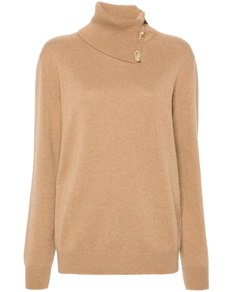 Fabiana Filippi Kaschmirpullover mit Fabula-Knöpfen - Nude Nude