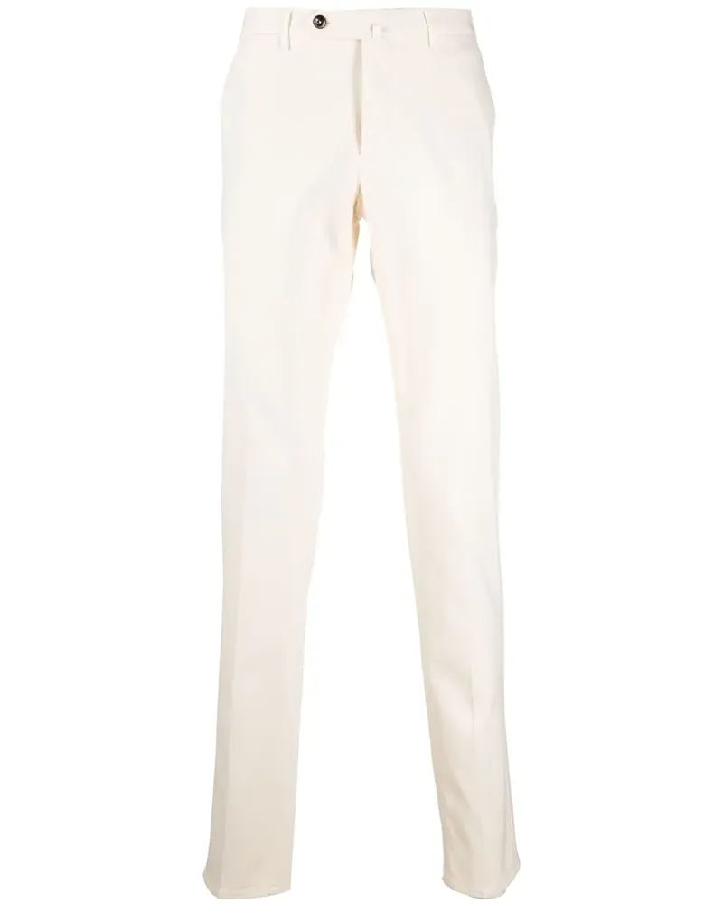 PT TORINO Halbhohe Straight-Leg-Hose - Nude Nude