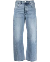 Totême Gerade High-Waist-Jeans Blau