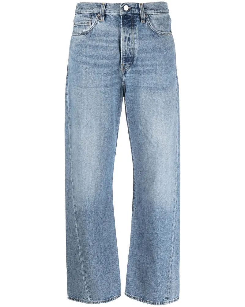 Totême Gerade High-Waist-Jeans - Blau Blau