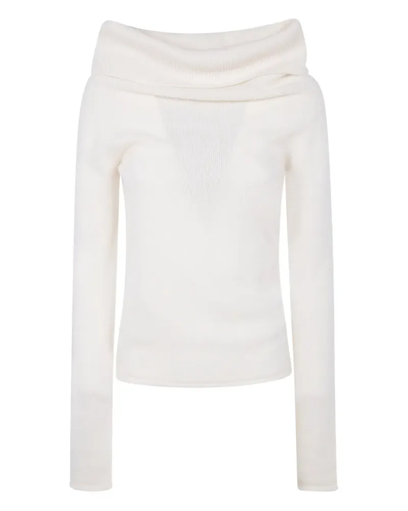 Nuur Klassischer Pullover - Weiß Weiß