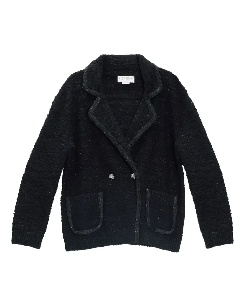 Genny Verzierte Jacke - Schwarz Schwarz
