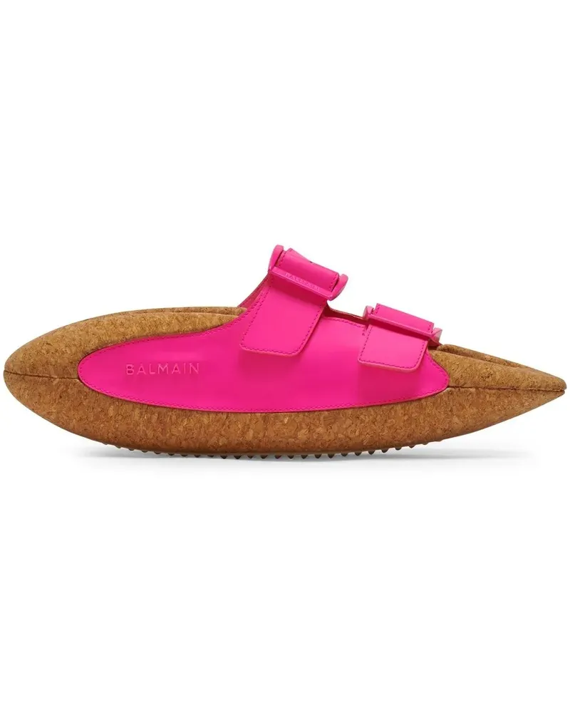 Balmain Pantoletten mit dicker Sohle - Rosa Rosa