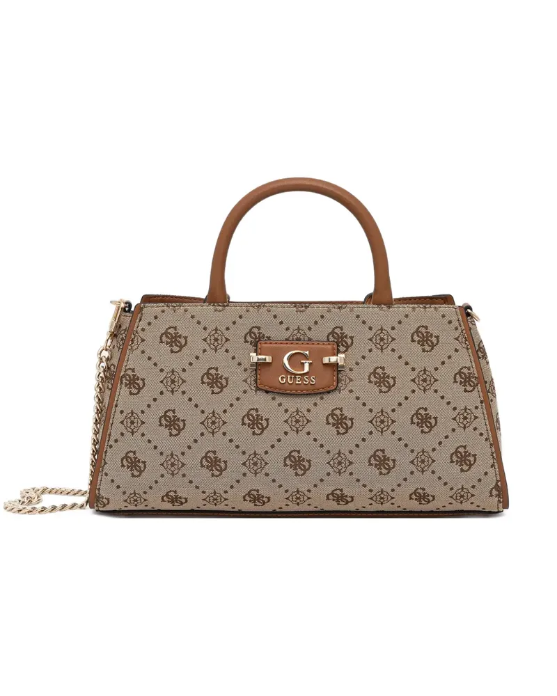 Guess Tote Bag mit Monogramm - Nude Nude