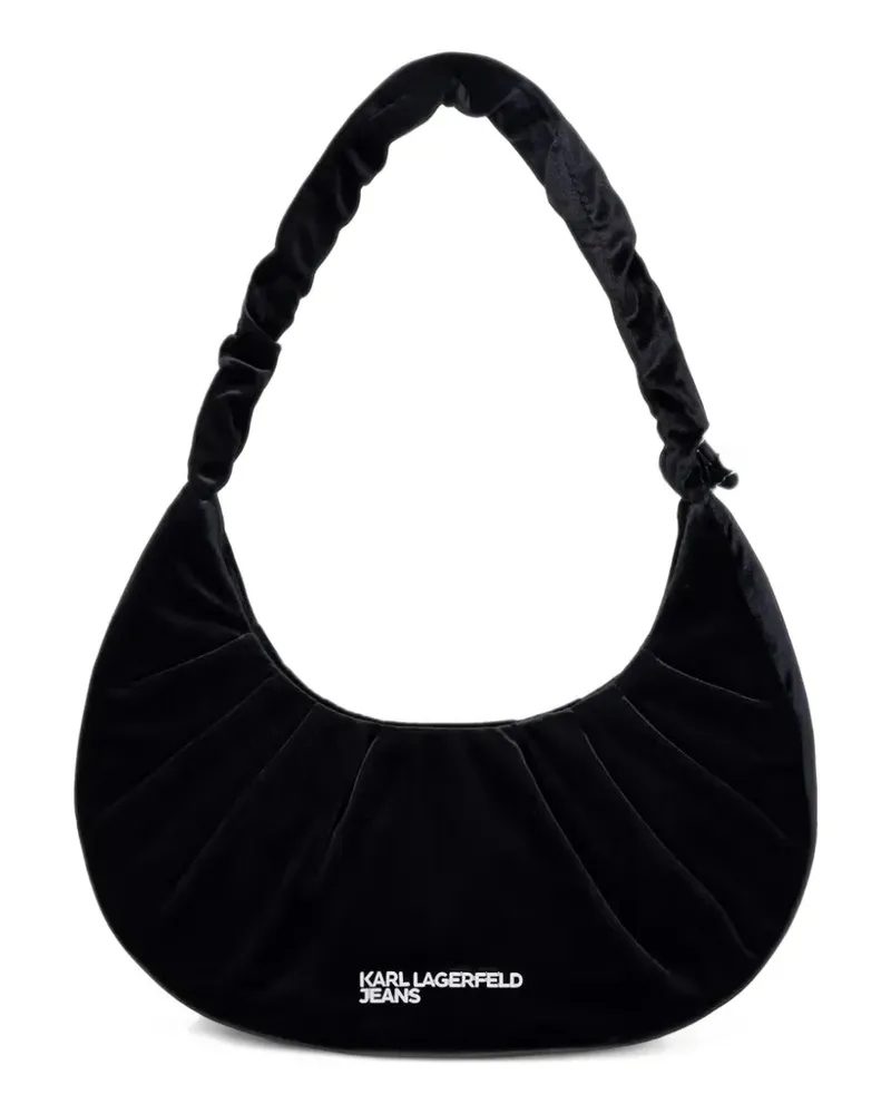 Karl Lagerfeld pleated ruched tote bag - Schwarz Schwarz