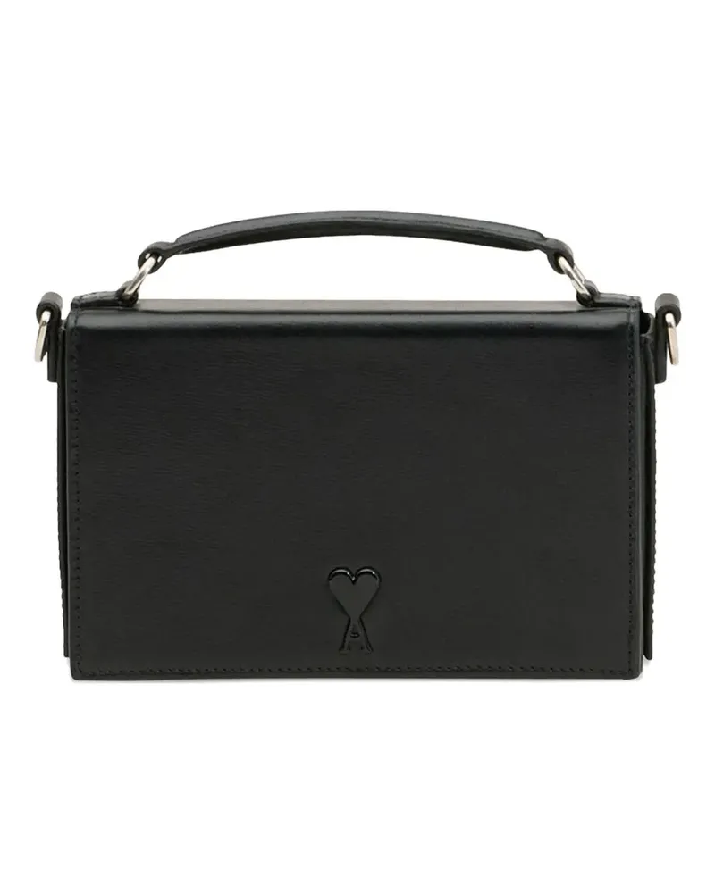 AMI Paris Lunch Box Kuriertasche - Schwarz Schwarz