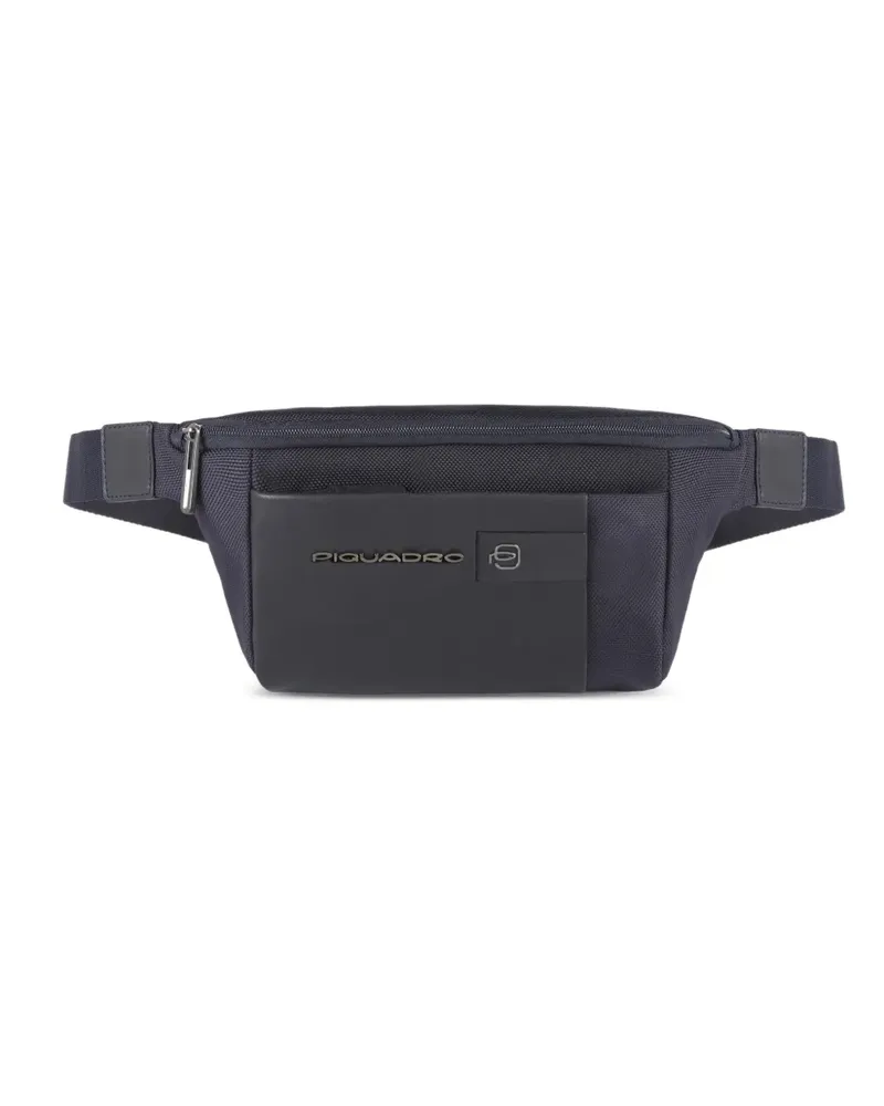 Piquadro pockets leather belt bag - Blau Blau