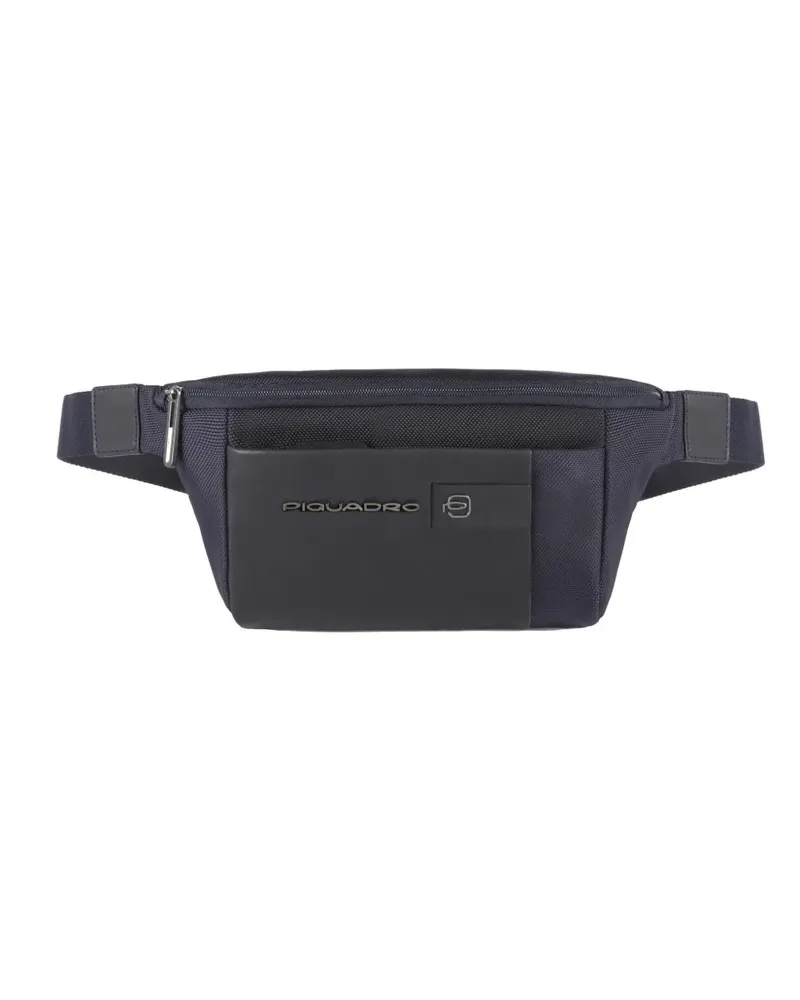 Piquadro pockets leather belt bag - Blau Blau
