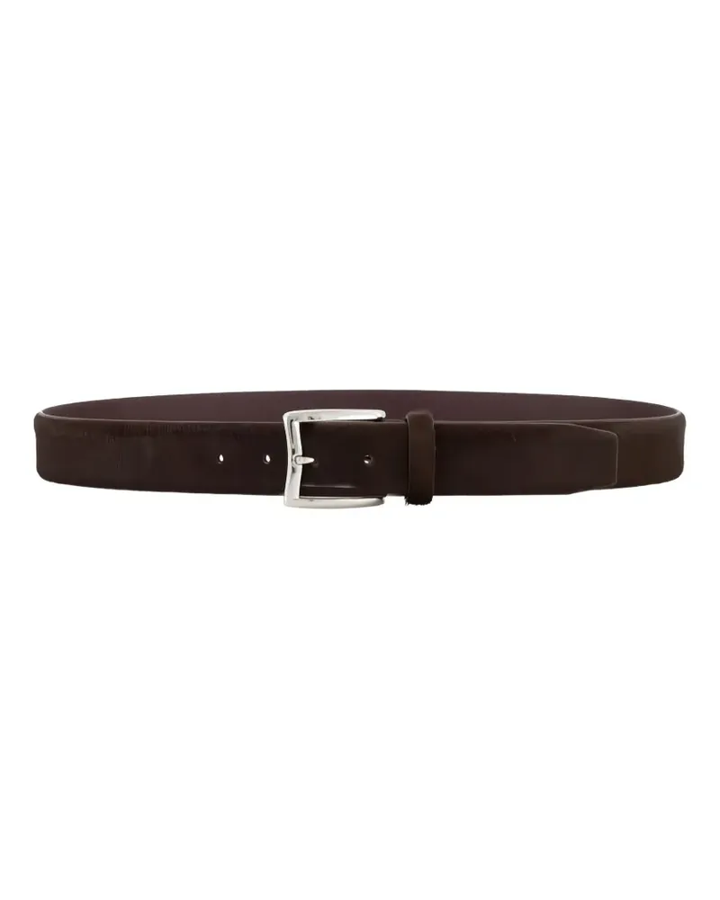 Jacob Cohën rectangle-buckle belt - Braun Braun