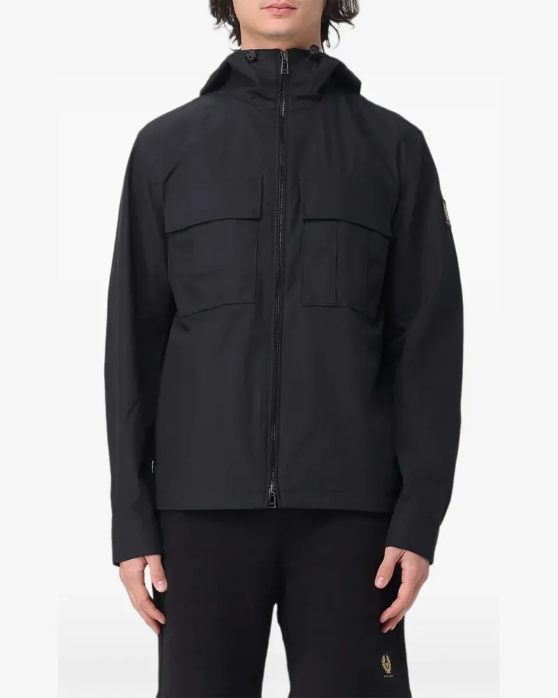 Belstaff Kapuzenjacke mit Tasche - Schwarz Schwarz