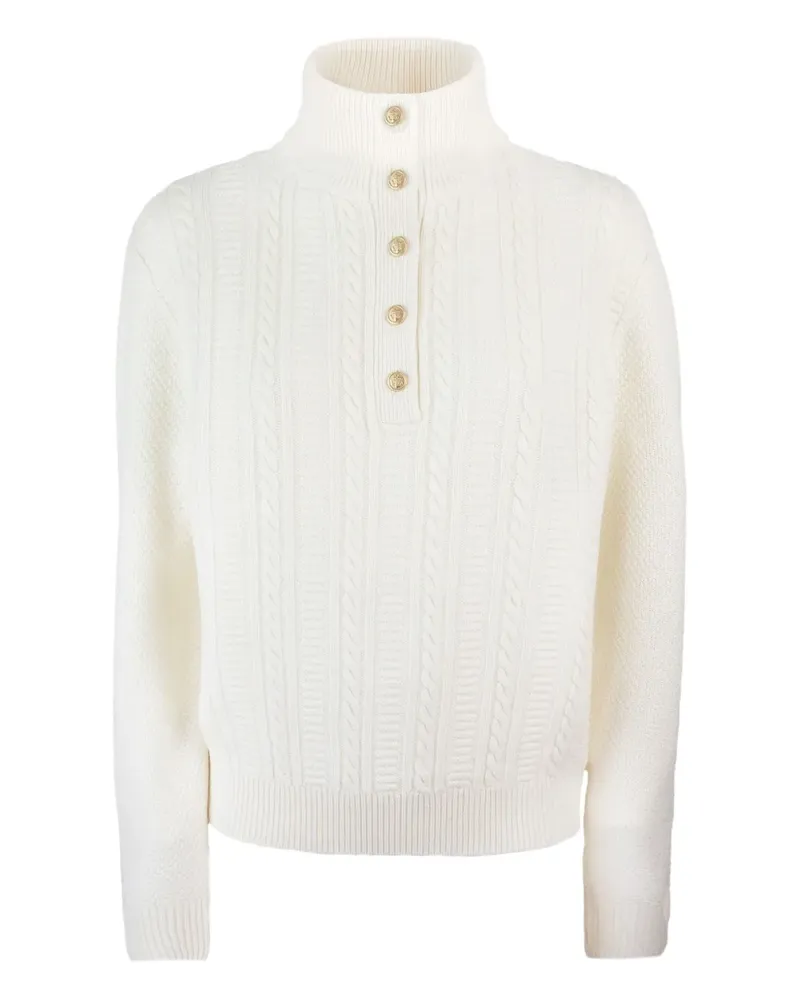 A.P.C. Thea Pullover mit Zopfmuster - Weiß Weiß