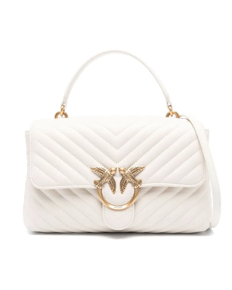 Pinko Gesteppte Love One Schultertasche - Nude Nude