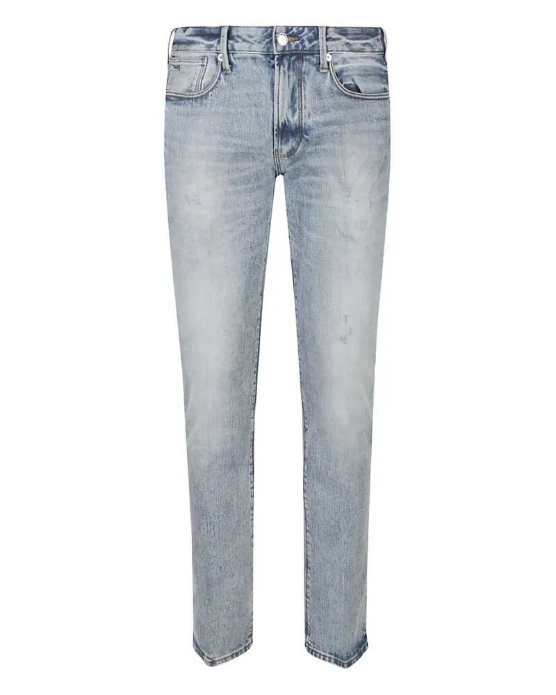 Emporio Armani Ausgeblichene ASV J06 Jeans - Blau Blau