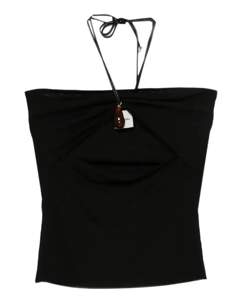 Nanushka Shila Bandeau-Top mit Cut-Out - Schwarz Schwarz
