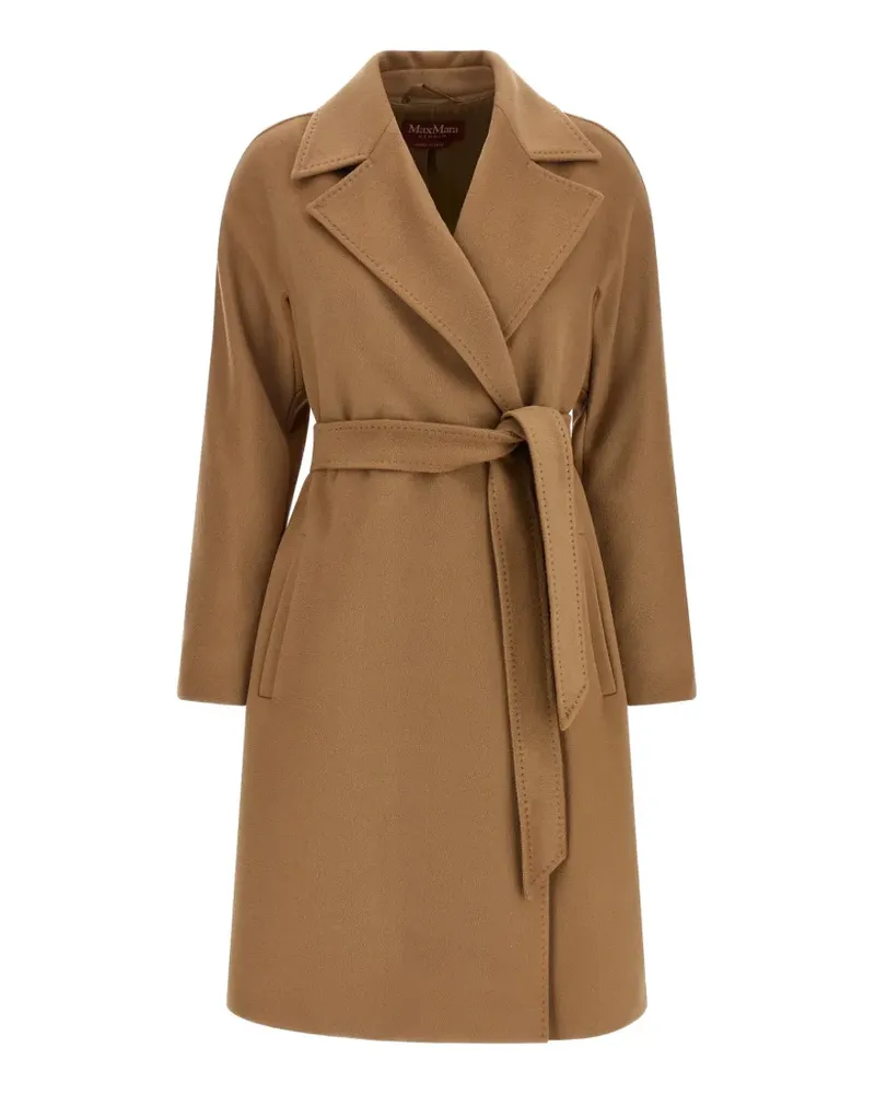 Max Mara DRavenna belted wool coat - Nude Nude