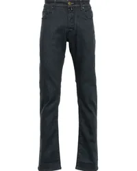 Jacob Cohën Halbhohe Bard Straight-Leg-Jeans Blau