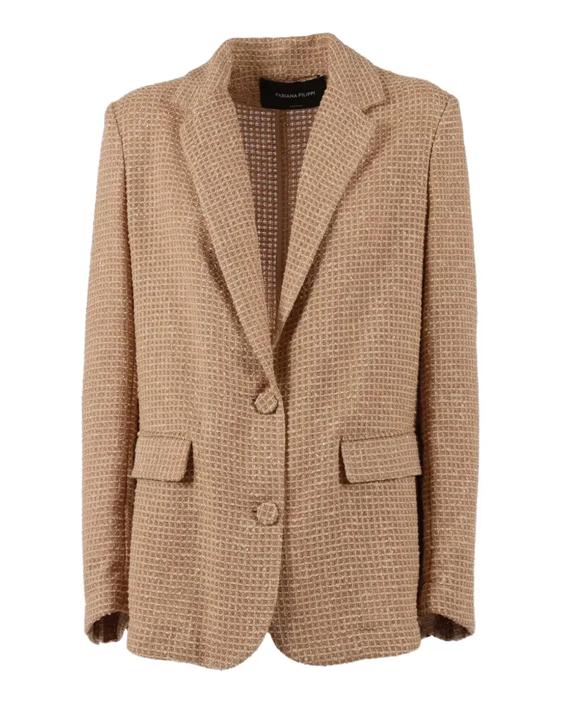Fabiana Filippi sequin rever jacket - Nude Nude