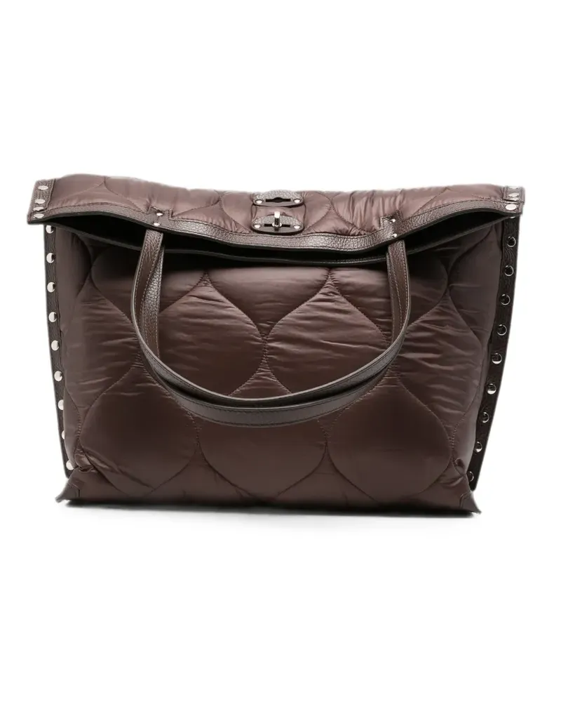 Zanellato A' Spasso Tote Bag mit Nieten - Braun Braun