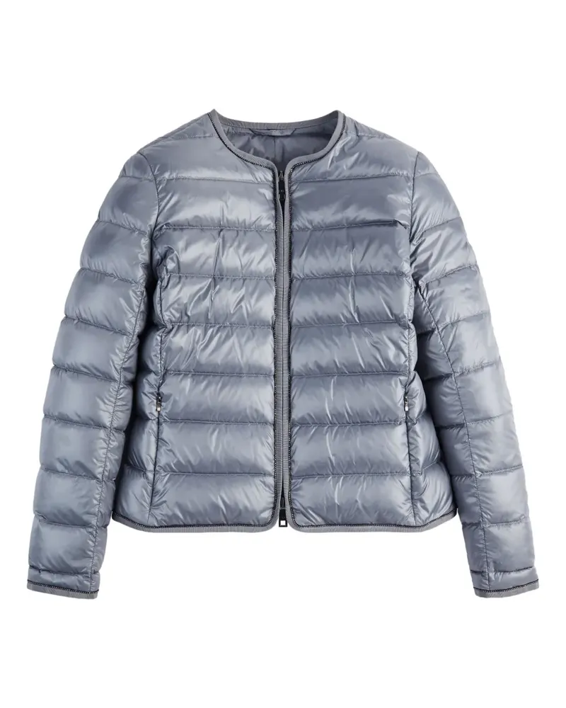 Fay Wattierte Jacke mit Reißverschluss - Grau Grau