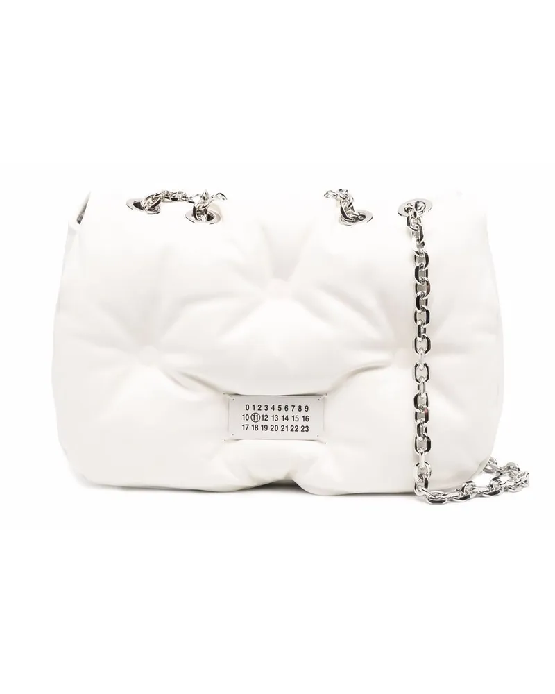 Maison Margiela Mittelgroße Glam Slam Schultertasche - Weiß Weiß