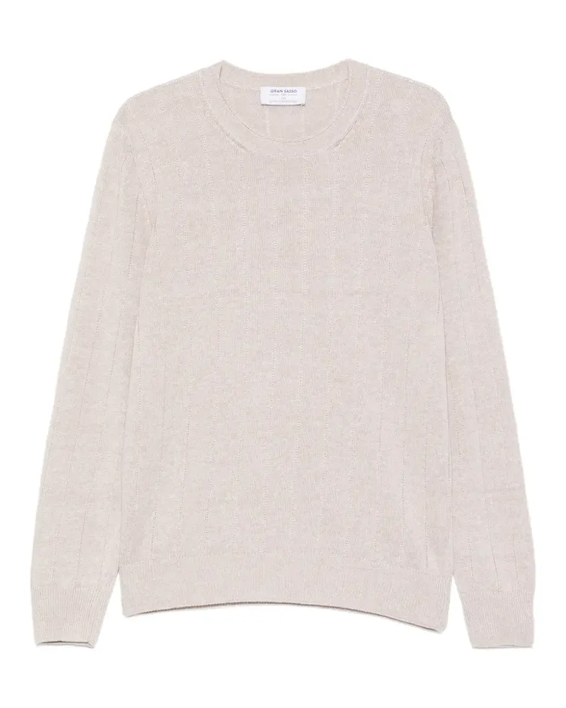 Gran Sasso ribbed crew-neck sweater - Nude Nude