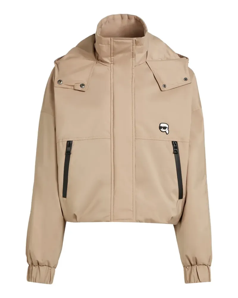 Karl Lagerfeld Ikon hooded jacket - Nude Nude