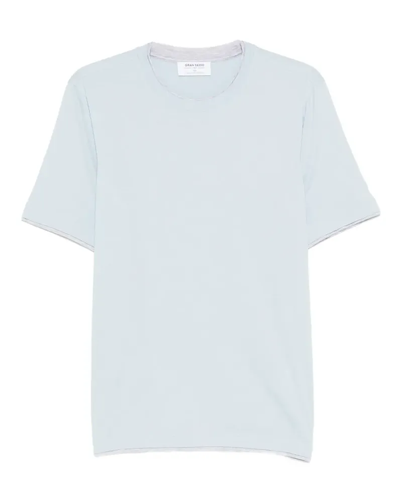 Gran Sasso trim-detail T-shirt - Blau Blau