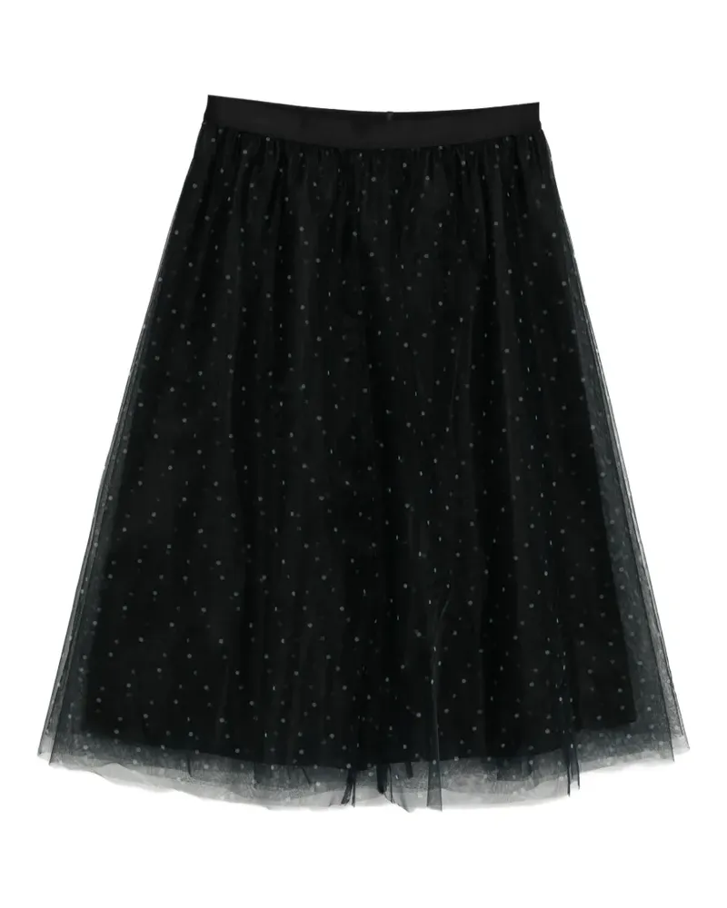 JNBY Gepunkteter Rock im Layering-Look - Schwarz Schwarz