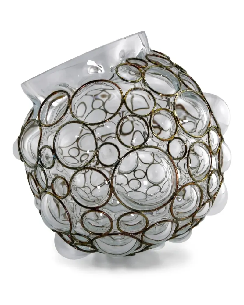 Vanessa Mitrani Champagne Ball Vase 18cm - Weiß Weiß
