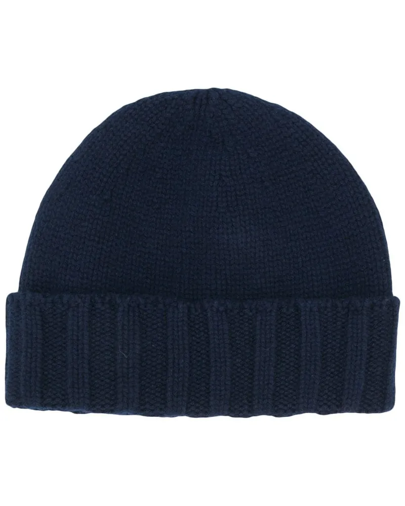 Drumohr  Grob gestrickte Mütze - Blau Blau