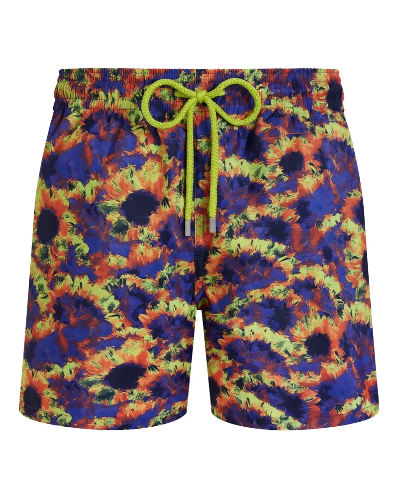 Vilebrequin sunflower-print packable swim shorts - Mehrfarbig Mehrfarbig