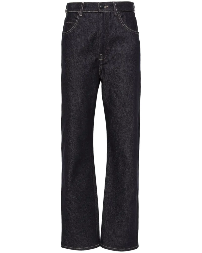 Max Mara Straight-Leg-Jeans mit hohem Bund - Blau Blau