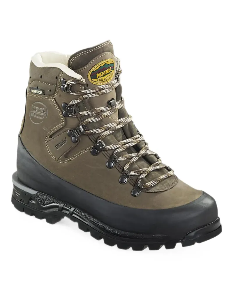 Meindl Schnürstiefel mit Kontrasteinsatz - Braun Braun