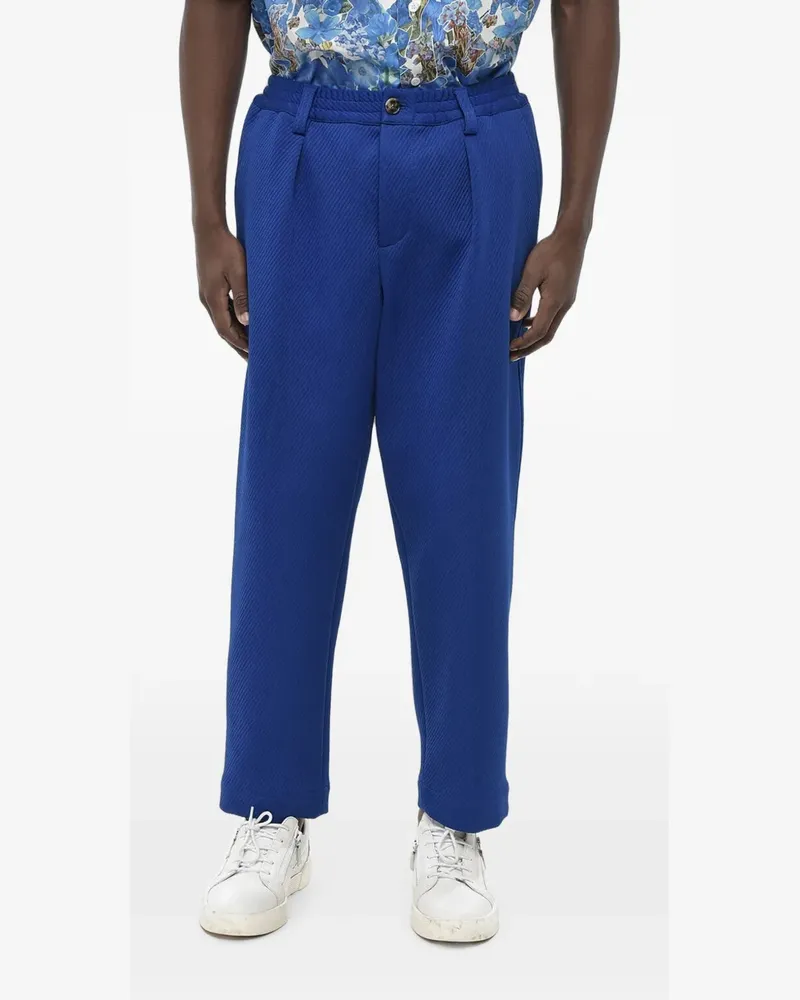 Marni Strukturierte Hose mit Falten - Blau Blau