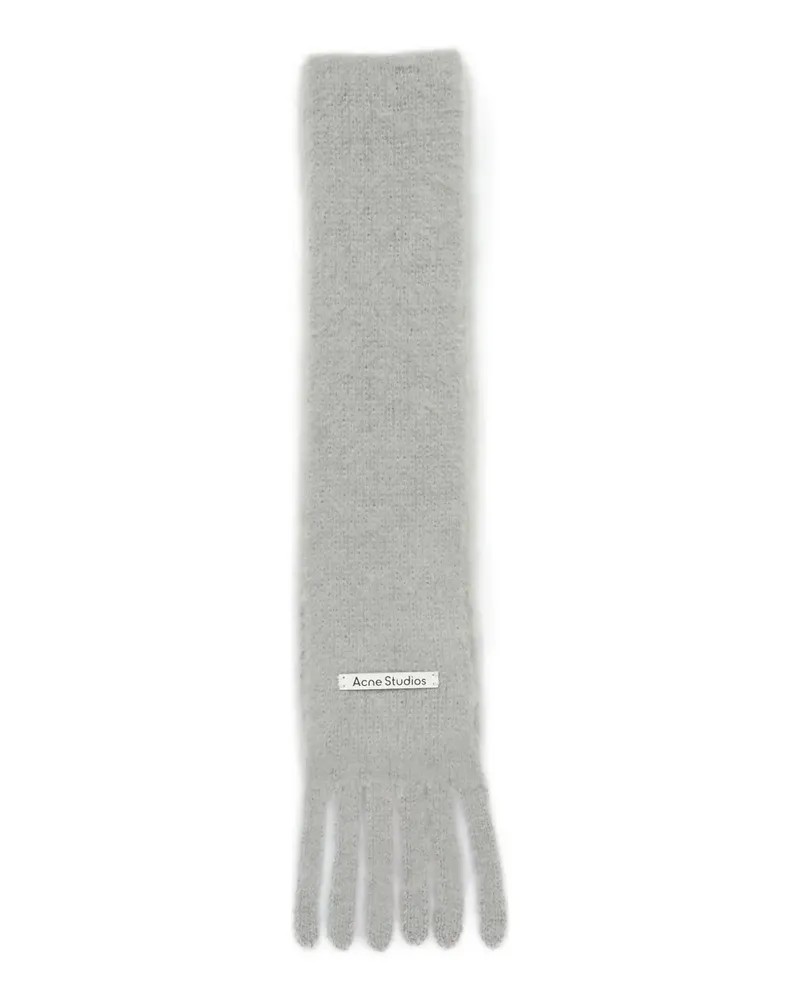 Acne Studios Schal mit Fransen - Grau Grau