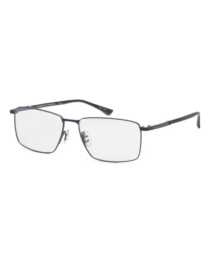 Porsche Design Brille mit eckigem Gestell - Blau Blau