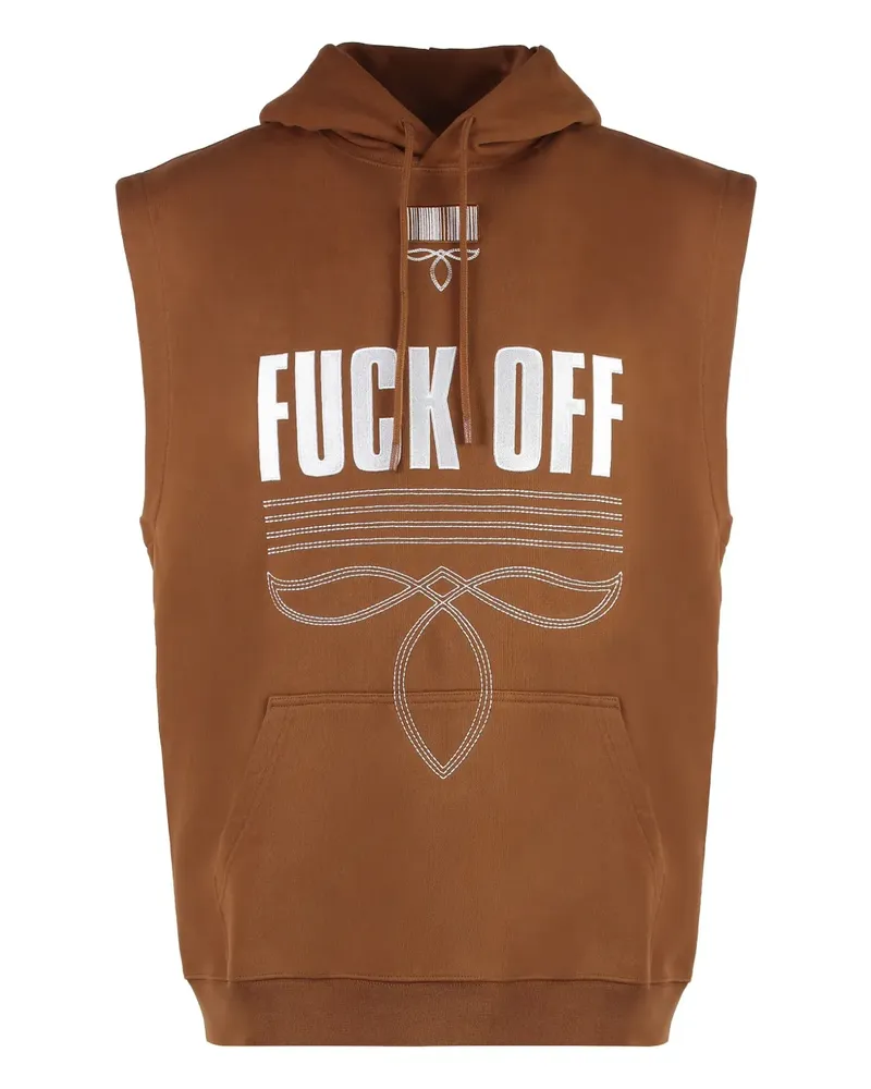 VETEMENTS Klassischer Hoodie - Braun Braun