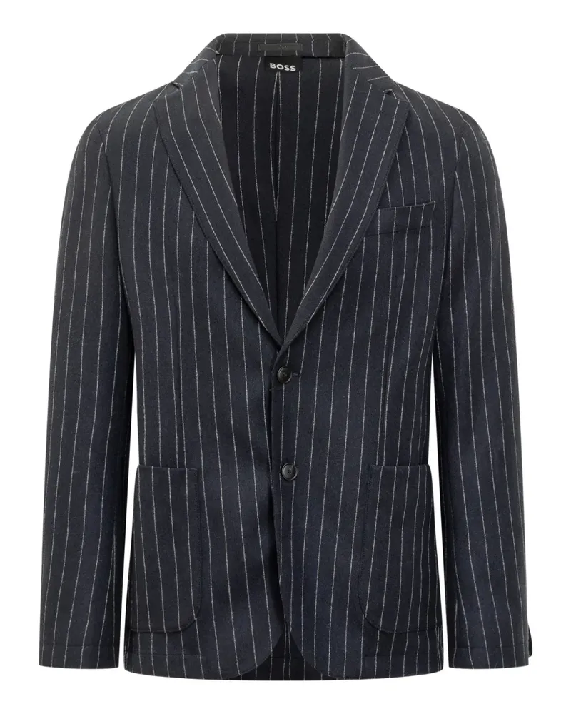 HUGO BOSS flannel striped blazer - Blau Blau