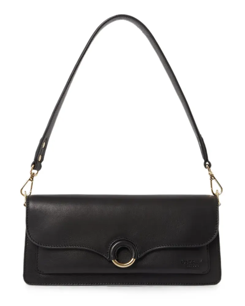Osprey Marlow ring-detail leather shoulder bag - Schwarz Schwarz